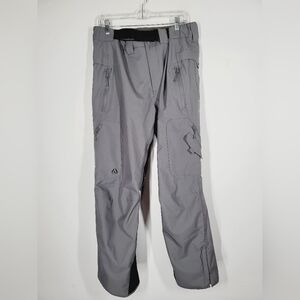 WILDHORN GRAY CARGO SKI SNOWBOARD PANTS, SIZE LARGE